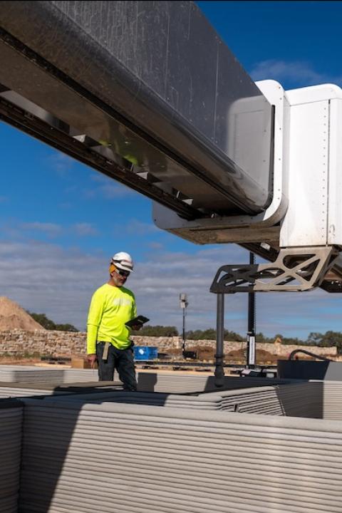 3D printed homes under construction in Texas