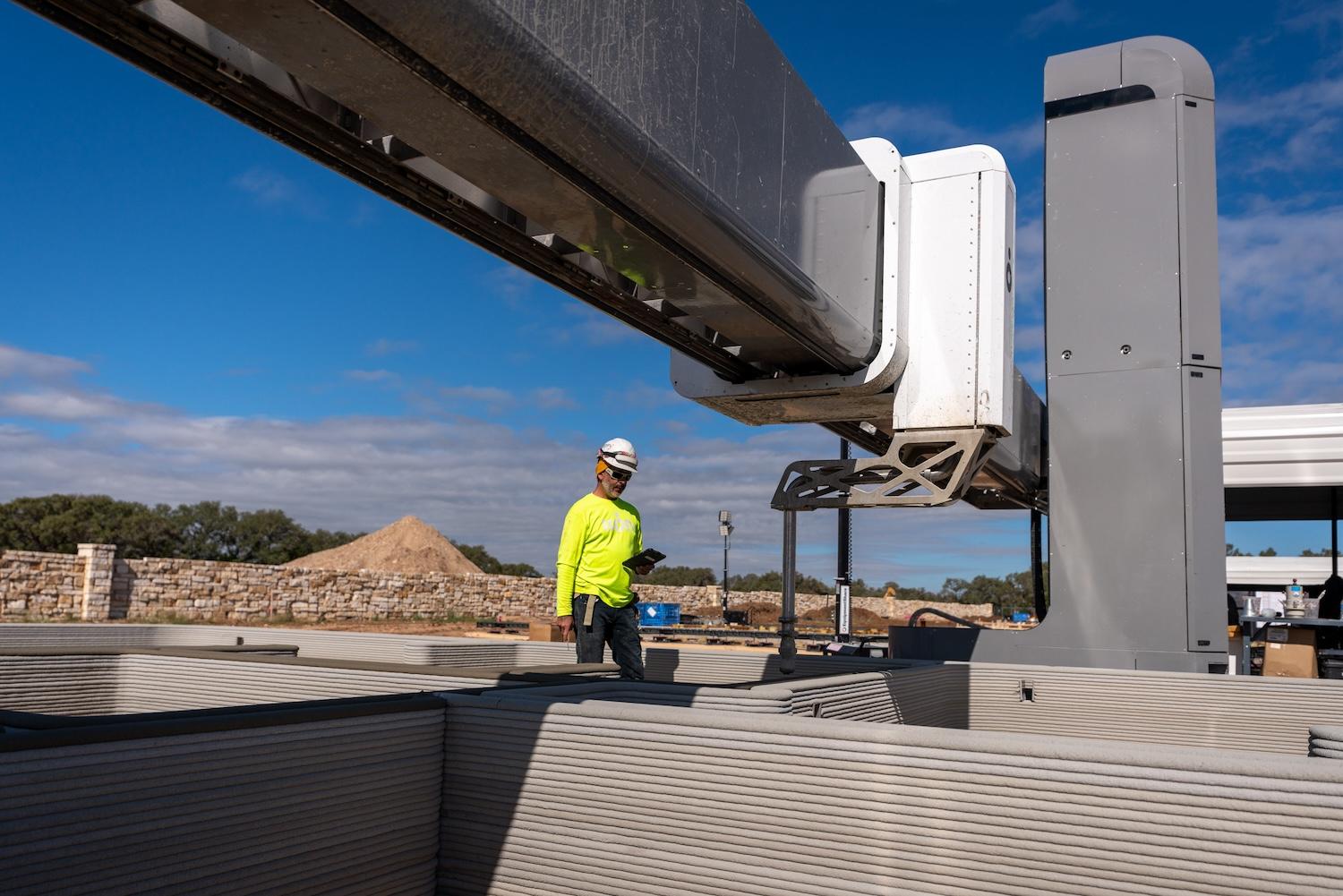 3D printed homes under construction in Texas