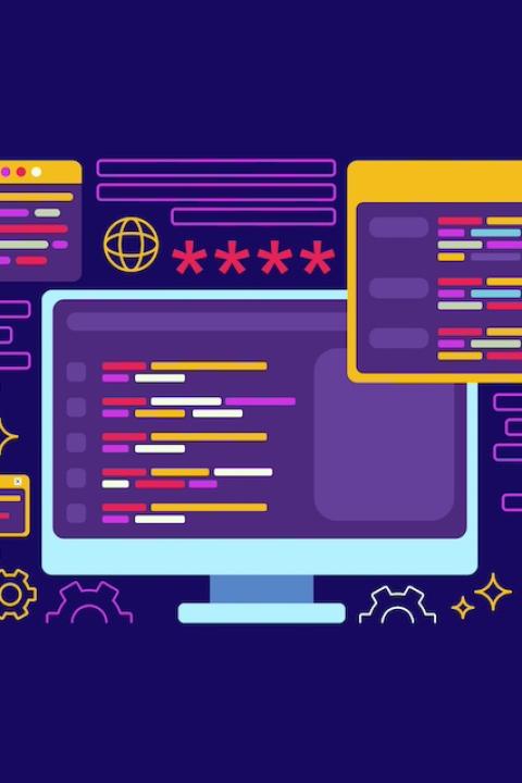 An illustration of a computer with popups surrounding it — AI bias