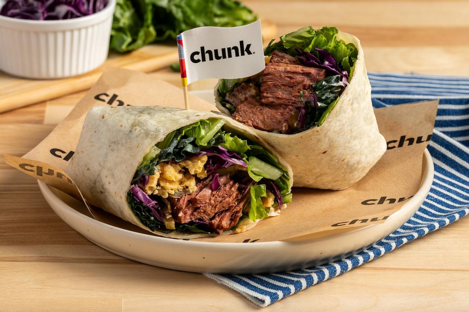 Chunk Foods Spicy Sonoma Caesar Wrap — new plant-based foods