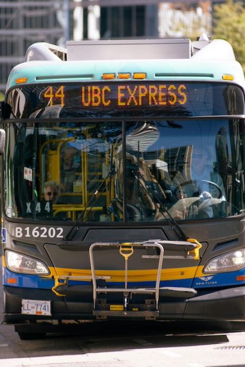 A public transport bus. 