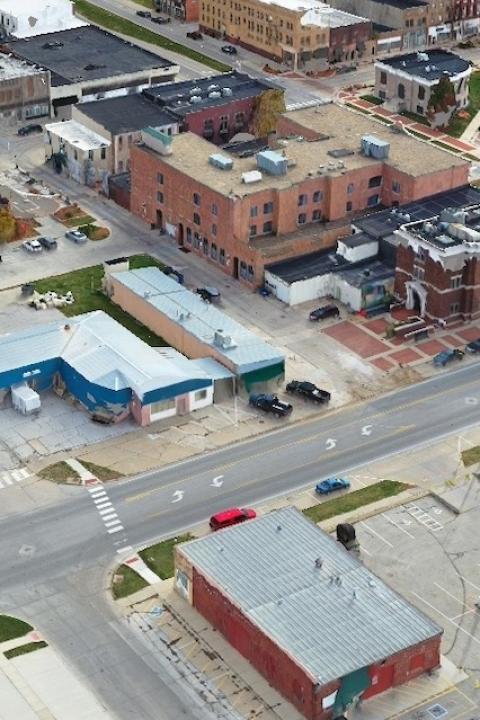 One of the digital twins of Perry, Iowa.