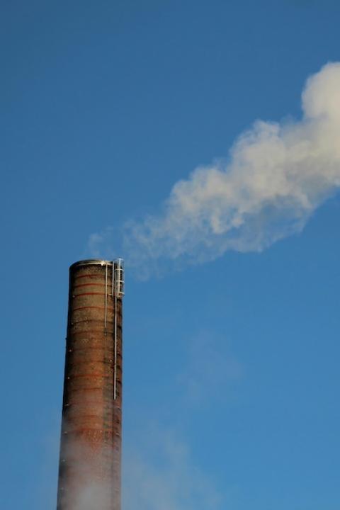 A smoke stack — direct air capture