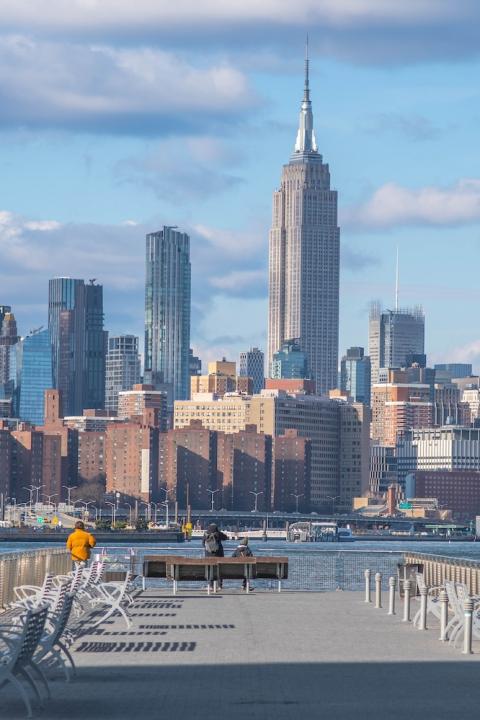 Empire State Building and New York City Skyline from Brooklyn