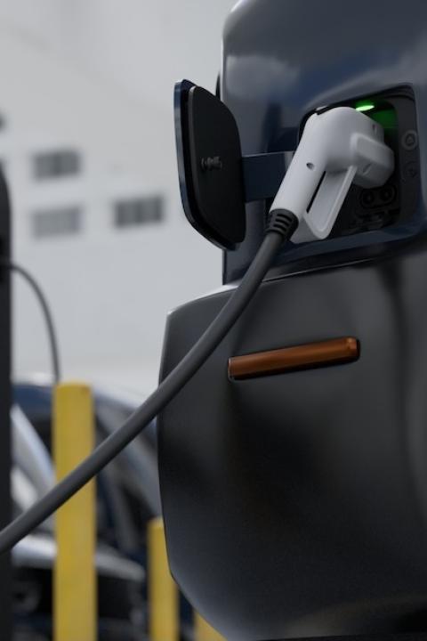 fleet electrification — delivery fleets charging at depot