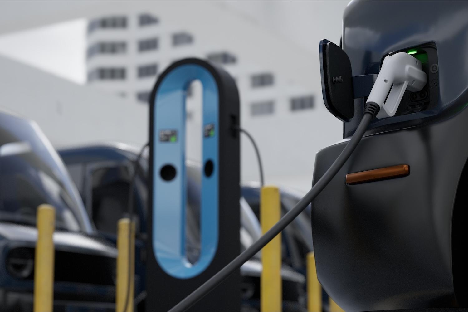 fleet electrification — delivery fleets charging at depot