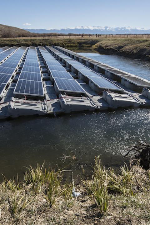 Floating Solar on a Wastewater Treatment Plant - Example of Energy-Saving Water Technologies