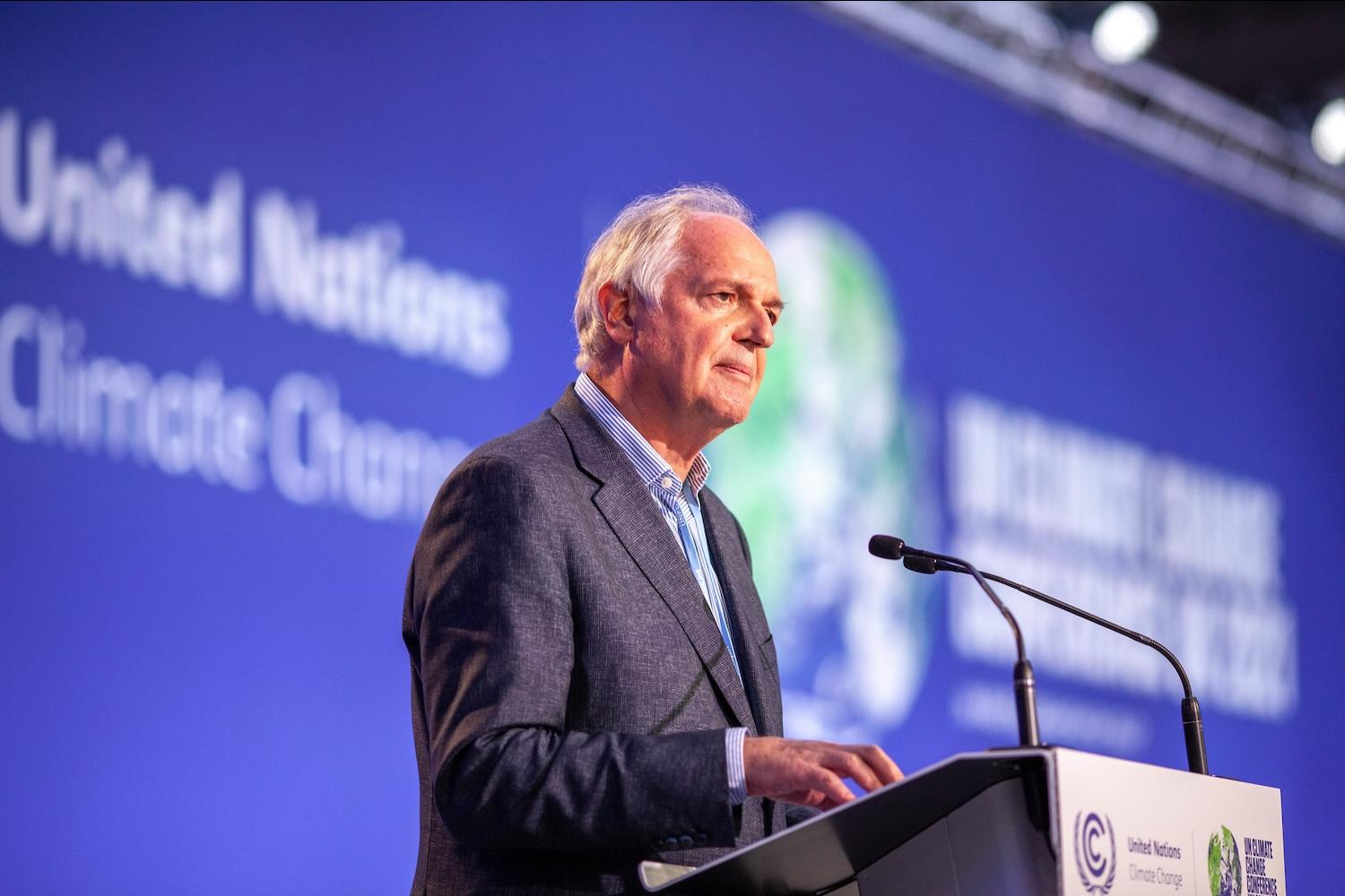 Former Unilever CEO Paul Polman at the COP26 climate talks
