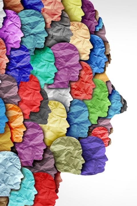 graphic representing diversity and a changing population — DEI