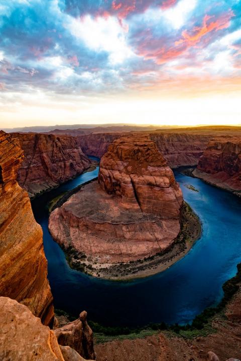 Horseshoe Bend Colorado River Water Stress