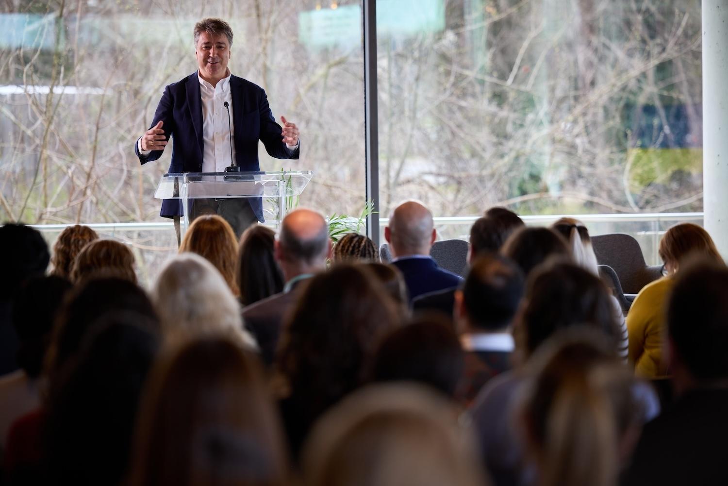 Javier Quiñones CEO of Ikea speaking at the One Home One Planet event