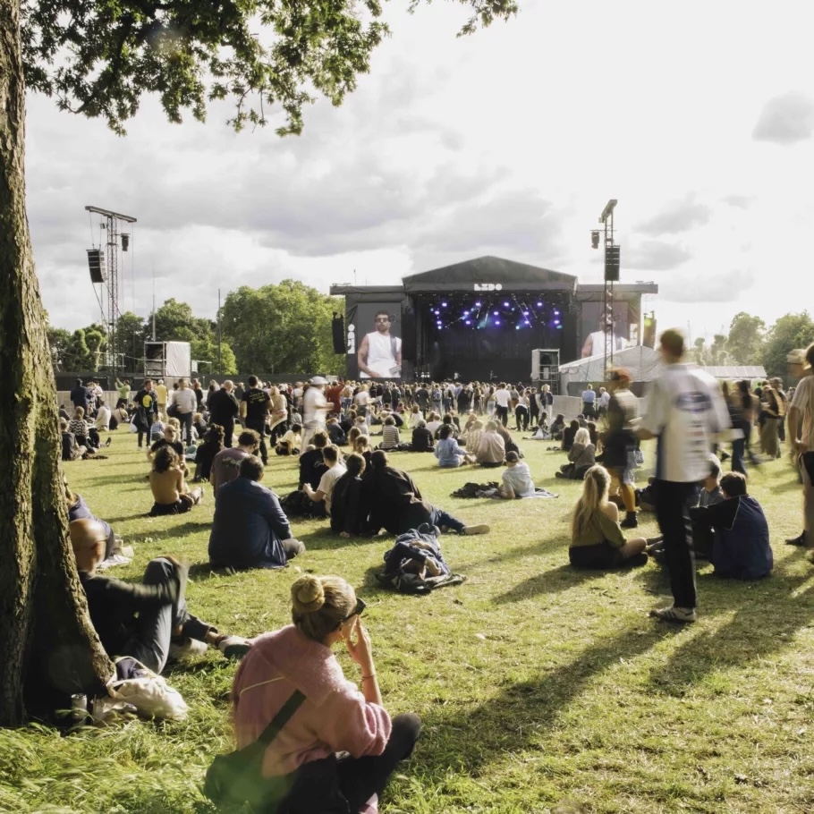 fans at the LIDO Festival — billed as the most sustainable festival ever
