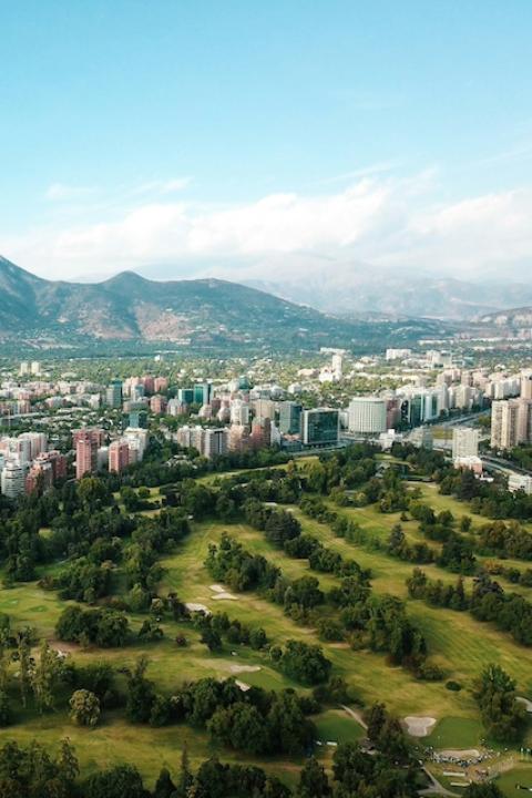 A birds eye view of Santiago, Chile — megadrought