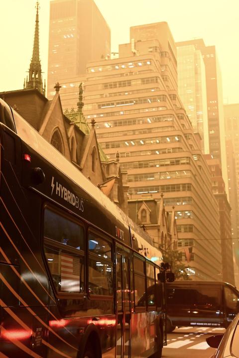 new york city shrouded by smoke from canada wildfires - why climate disclosures matter