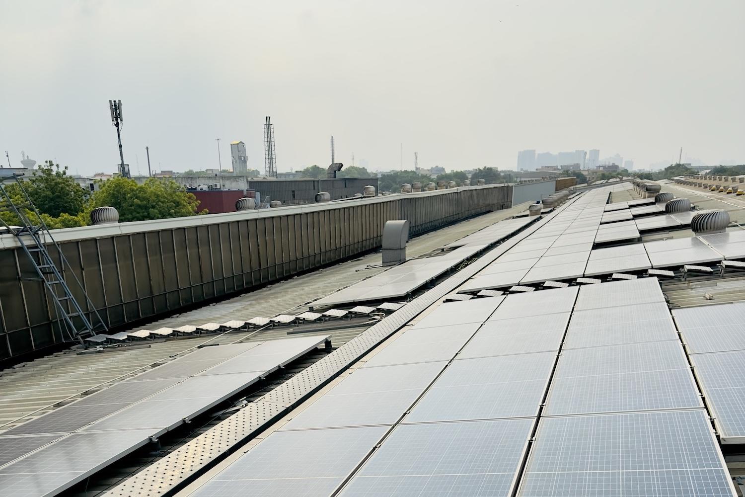 onsite solar at CNH industrial plant