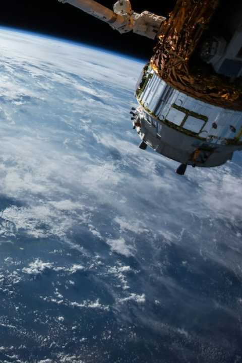 clouds on earth with satellite 