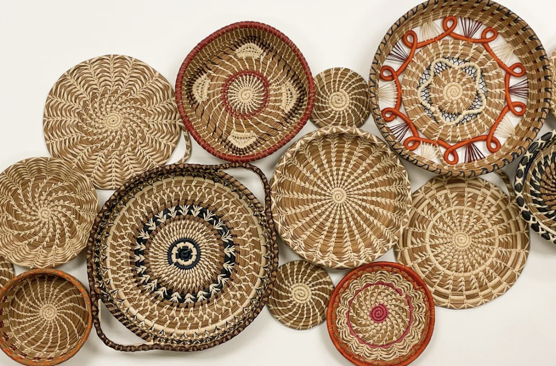 fair trade pine needle baskets — sustainable holiday gifts