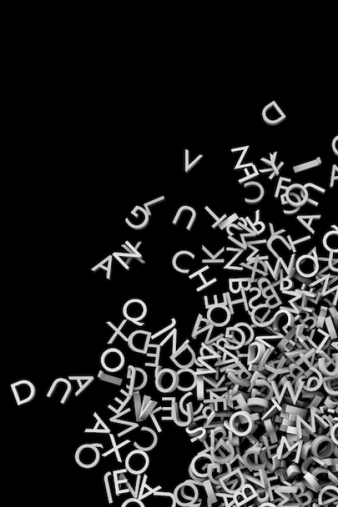 what words do not polarize people when it comes to the environment — graphic of letters sprawled out